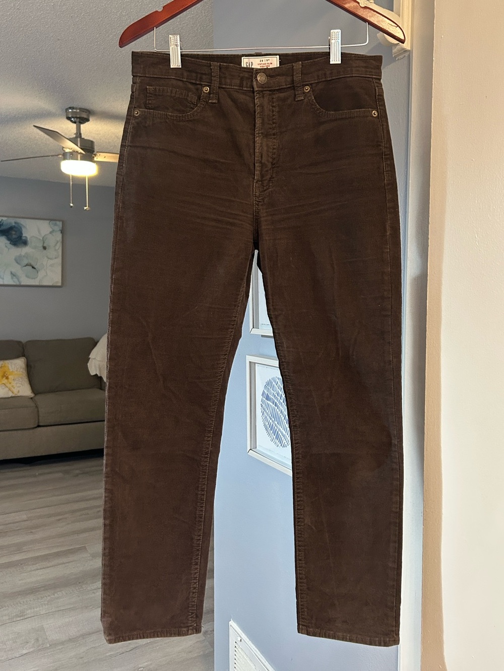 GAP Women’s Size 8 Dark Brown Corduroy Pants